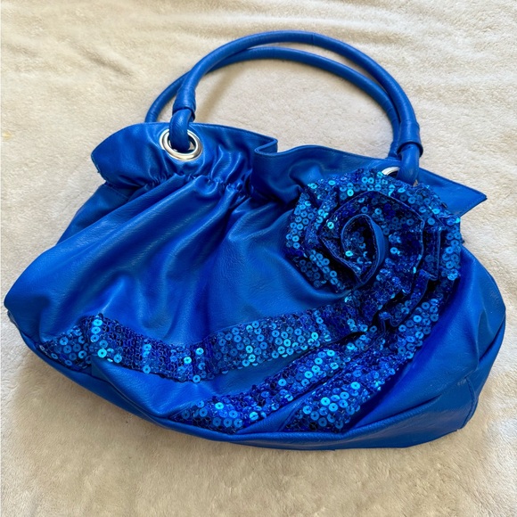 Cato Handbags - Cato Vintage Sequin Flower Hobo Shoulder Bag